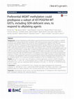 Research paper thumbnail of Preferential MGMT methylation could predispose a subset of KIT/PDGFRA-WT GISTs, including SDH-deficient ones, to respond to alkylating agents