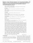 Research paper thumbnail of Results of the National Institute for Occupational Safety and Health—U.S. Environmental Protection Agency Interlaboratory Comparison of American National Standards Institute S12.6-1997 Methods A and B