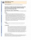 Research paper thumbnail of Preparation of a highly fluorophilic phosphonium salt and its use in a fluorous anion-exchanger membrane with high selectivity for perfluorinated acids