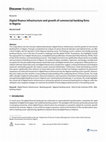 Research paper thumbnail of Digital finance infrastructure and growth of commercial banking firms in Nigeria