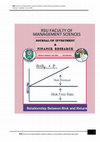 Research paper thumbnail of RSU FACULTY OF MANAGEMENT SCIENCES JOURNAL OF INVESTMENT and FINANCE RESEARCH PUBLISHED BY DEPARTMENT OF FINANCE