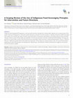 Research paper thumbnail of A Scoping Review of the Use of Indigenous Food Sovereignty Principles for Intervention and Future Directions