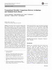 Research paper thumbnail of Transnational Mortality Comparisons Between Archipelago and Mainland Puerto Ricans