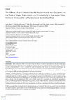 Research paper thumbnail of The Effects of an E-Mental Health Program and Job Coaching on the Risk of Major Depression and Productivity in Canadian Male Workers: Protocol for a Randomized Controlled Trial