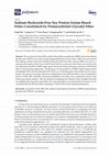 Research paper thumbnail of Sodium Hydroxide-Free Soy Protein Isolate-Based Films Crosslinked by Pentaerythritol Glycidyl Ether