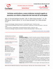 Research paper thumbnail of Arritmias ventriculares y nuevo síndrome coronario agudo en pacientes con infarto y dispersión del intervalo QT prolongado