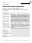 Research paper thumbnail of Genomic integrity of ground‐state pluripotency