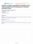 Research paper thumbnail of Evidence of Zelkova carpinifolia as a potential host of Tuber uncinatum in Hyrcanian temperate forests