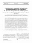 Research paper thumbnail of Combined effects of nutrients and small-scale turbulence in a microcosm experiment. I. Dynamics and size distribution of osmotrophic plankton