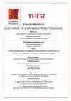 Research paper thumbnail of Etude expérimentale et modélisation d'écoulement à surface libre en présence de végétation, et transport sédimentaire associé