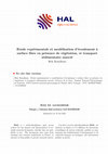 Research paper thumbnail of Experimental study and modeling of free surface flow in the presence of vegetation, and associated sediment transport