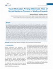 Research paper thumbnail of Travel Motivation Among Millennials- Role of Social Media on Tourism in Madhya Pradesh