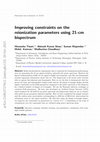 Research paper thumbnail of Improving constraints on the reionization parameters using 21-cm bispectrum