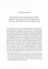 Research paper thumbnail of Evaluation of the Constitution of the Republic of Poland in the Constitutional Survey – Merits of the Current Basic Law