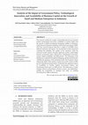 Research paper thumbnail of Analysis of the Impact of Government Policy, Technological Innovation, and Availability of Business Capital on the Growth of Small and Medium Enterprises in Indonesia