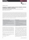 Research paper thumbnail of Comparison of Cognitive Empathy, Emotional Empathy, and Social Functioning in Different Age Groups