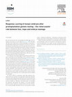 Research paper thumbnail of Response: scoring of mosaic embryos after preimplantation genetic testing – the rollercoaster ride between fear, hope and embryo wastage