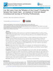 Research paper thumbnail of Can We Learn from the“Wisdom of the Crowd”? Finding the Sample-Size Sweet Spot – an Analysis of Internet-Based Crowdsourced Surveys of Fertility Professionals