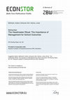 Research paper thumbnail of The Headmaster Ritual: The Importance of Management for School Outcomes