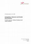 Research paper thumbnail of Competition, Takeovers and Gender Discrimination