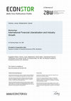 Research paper thumbnail of International financial liberalization and industry growth