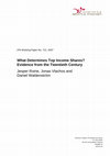 Research paper thumbnail of The long-run determinants of inequality: What can we learn from top income data?