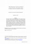 Research paper thumbnail of What Determines Top Income Shares? Evidence from the Twentieth Century ∗