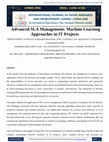 Research paper thumbnail of Advanced SLA Management: Machine Learning Approaches in IT Projects