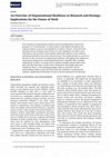 Research paper thumbnail of An Overview of Organizational Resilience in Research and Strategy: Implications for the Future of Work