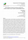 Research paper thumbnail of Development of the 21ST Century Technology Literacy Skills Scale, Validity and Reliability Study