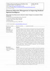 Research paper thumbnail of Character Education Management in Improving Students' Spiritual Intelligence