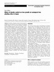 Research paper thumbnail of Effect of density control on tree growth at ecological tree planting sites in Japan