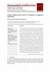 Research paper thumbnail of Animal Welfare and Covid-19 in Indonesia: A Neglected Legal Issue