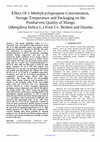 Research paper thumbnail of Effect Of 1-Methylcyclopropene Concentration, Storage Temperature and Packaging on the Postharvest Quality of Mango (Mangifera Indica L.) Fruit Cv. Broken and Dausha