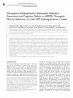 Research paper thumbnail of Disrupted-in-Schizophrenia-1 Attenuates Amyloid-β Generation and Cognitive Deficits in APP/PS1 Transgenic Mice by Reduction of β-site APP-Cleaving Enzyme 1 Levels