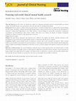 Research paper thumbnail of Fostering real-world clinical mental health research