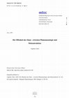 Research paper thumbnail of Die Offenheit des Sinns : zwischen Phänomenologie und Dekonstruktion