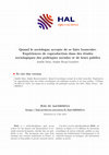 Research paper thumbnail of Quand le sociologue accepte de se faire bousculer. Expériences de coproduction dans des études sociologiques des politiques sociales et de leurs publics