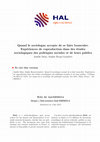 Research paper thumbnail of Quand le sociologue accepte de se faire bousculer. Expériences de coproduction dans des études sociologiques des politiques sociales et de leurs publics