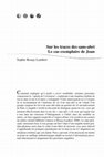 Research paper thumbnail of Sur les traces des sans-abri