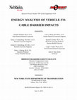 Research paper thumbnail of Energy Analysis of Vehicle-to-Cable Barrier Impacts