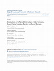 Research paper thumbnail of Evaluation of a non-proprietary, high-tension, four-cable median barrier on level terrain