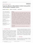 Research paper thumbnail of Long-term adherence with psychiatric treatment among patients with psychogenic nonepileptic seizures