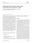 Research paper thumbnail of Isolation and Structural Characterization of Lignin from Cardoon (Cynara cardunculus L.) Stalks