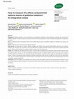 Research paper thumbnail of How to measure the effects and potential adverse events of palliative sedation? An integrative review