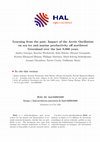 Research paper thumbnail of Learning from the past: Impact of the Arctic Oscillation on sea ice and marine productivity off northwest Greenland over the last 9,000 years