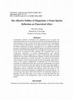 Research paper thumbnail of The Affective Politics of Magnetism: A Trans-Species Reflection on Theoretical Affect