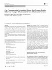 Research paper thumbnail of Can Communicating Personalised Disease Risk Promote Healthy Behaviour Change? A Systematic Review of Systematic Reviews