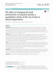 Research paper thumbnail of The effect of changing the built environment on physical activity: a quantitative review of the risk of bias in natural experiments