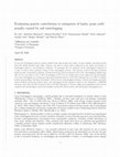 Research paper thumbnail of Evaluating genetic contribution to mitigation of barley grain yield penalty caused by soil waterlogging